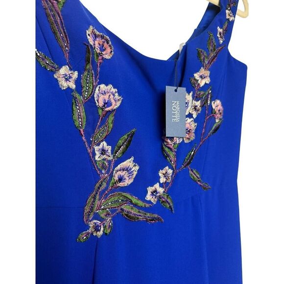 Marchese Notte Embroidered Off the Shoulder Gown NWT Sz. 6 - Picture 7 of 10